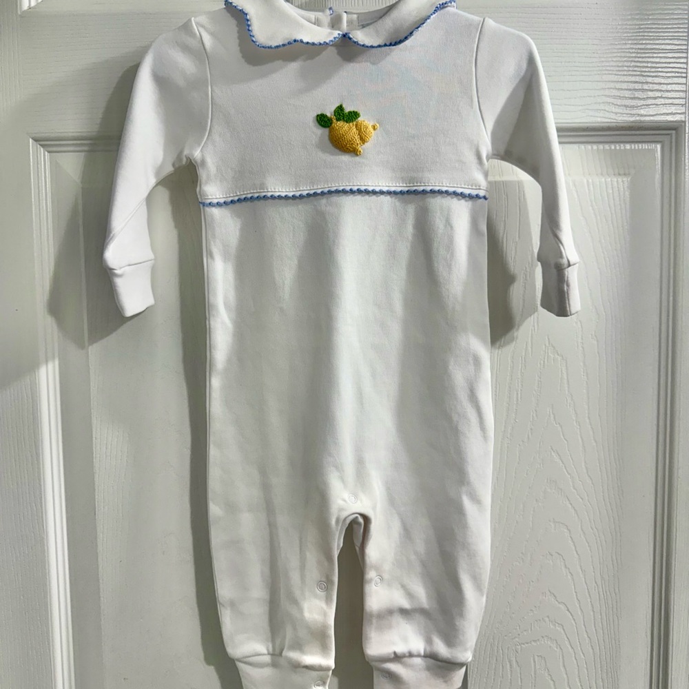 Little English Crochet Lemon Playsuit